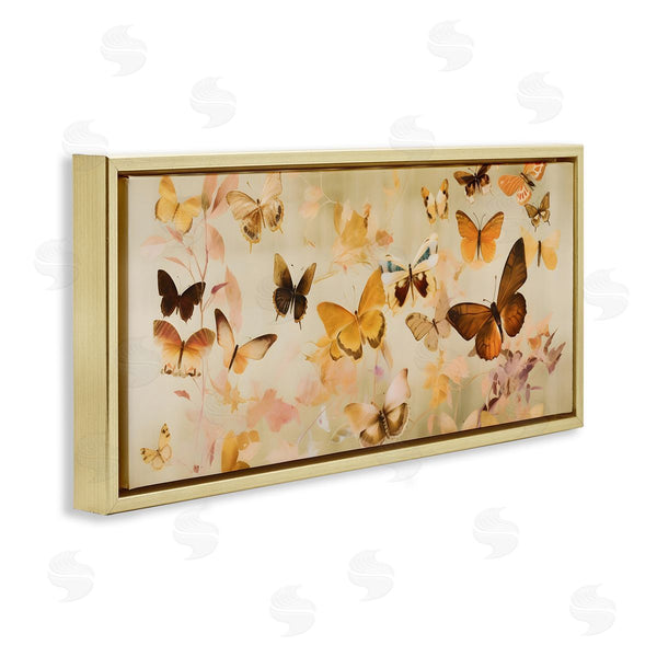 Stupell Industries Petal Prints Design | Neutral Butterfly Array Wall Art
