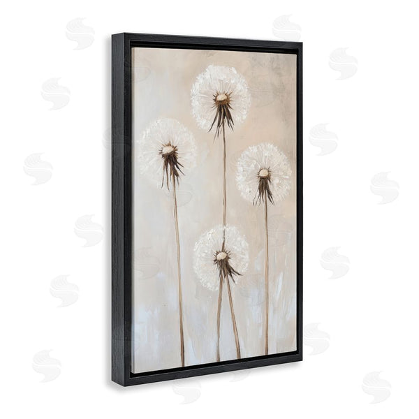 Stupell Industries Petal Prints Design | Neutral Dandelion Illustration Wall Art