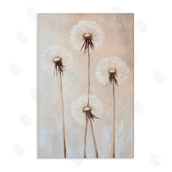stupell industries Petal Prints Design | Neutral Dandelion Illustration Wall Art