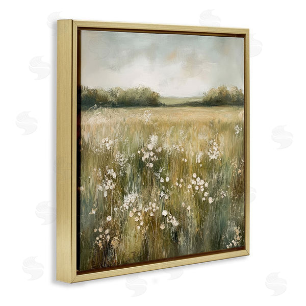 Stupell Industries Petal Prints Design | Neutral Field Of Flowers