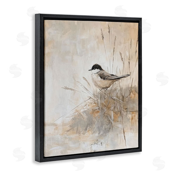 Stupell Industries Petal Prints Design | Neutral Hued Chickadee