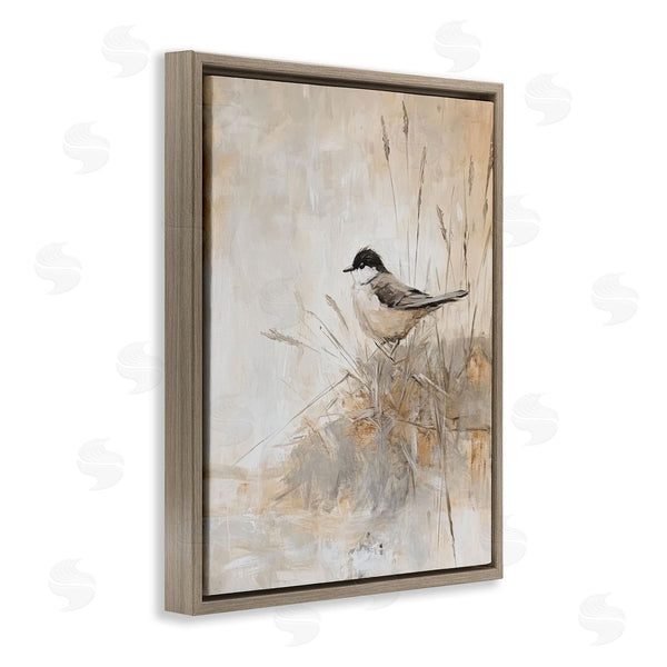 Stupell Industries Petal Prints Design | Neutral Hued Chickadee