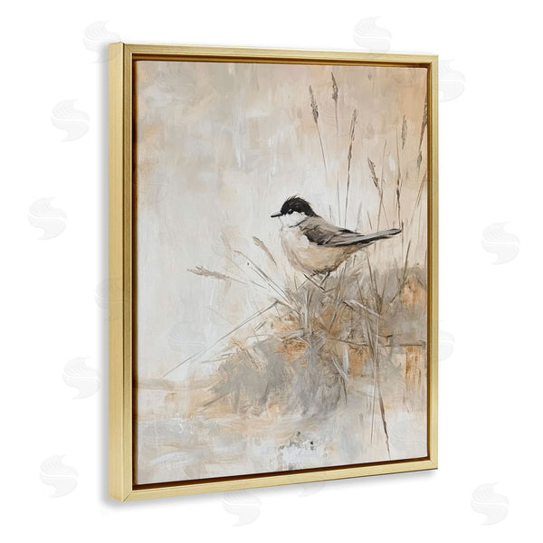 Stupell Industries Petal Prints Design | Neutral Hued Chickadee