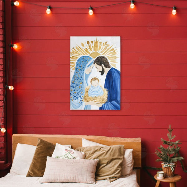 Stupell Industries Petal Prints Design | Newborn King Nativity Wall Art