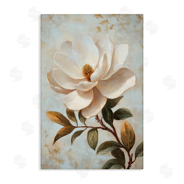 stupell industries Petal Prints Design | Open White Magnolia Flower Wall Art