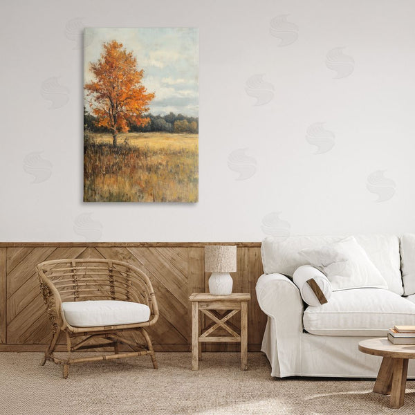 Stupell Industries Petal Prints Design | Orange Tree Landscape Wall Art
