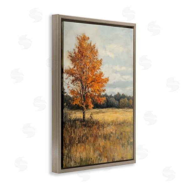 Stupell Industries Petal Prints Design | Orange Tree Landscape Wall Art
