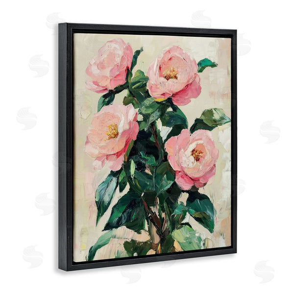 Stupell Industries Petal Prints Design | Painted Pink Poppies Blooming Wall Art