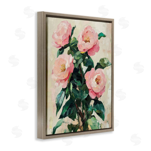 Stupell Industries Petal Prints Design | Painted Pink Poppies Blooming Wall Art