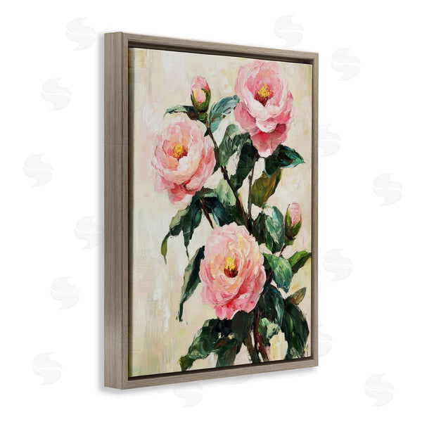 Stupell Industries Petal Prints Design | Painted Pink Poppies With Buds Wall Art