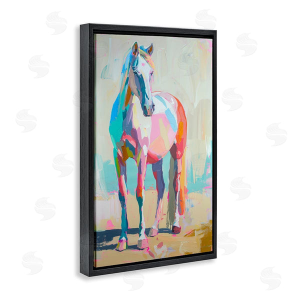 Stupell Industries Petal Prints Design | Pastel Hued Horse Wall Art