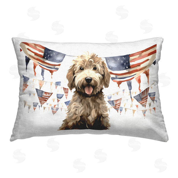 Stupell Industries Petal Prints Design | Patriotic Pup With Flags