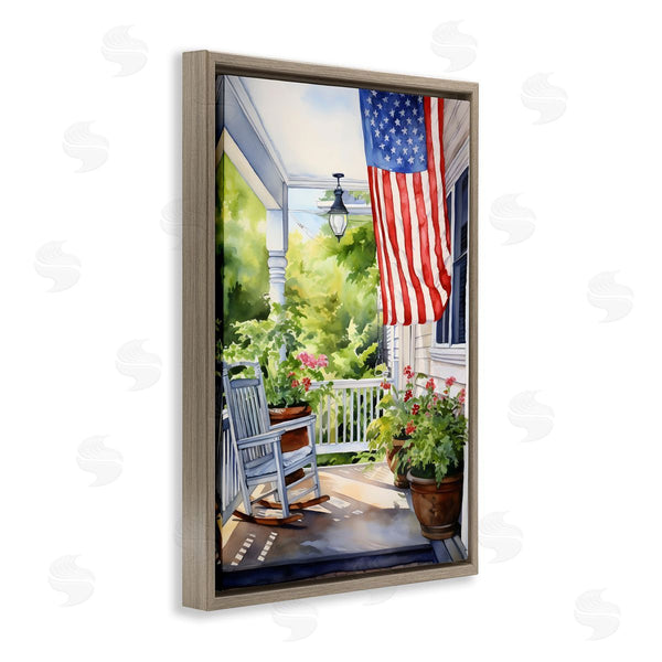 Stupell Industries Petal Prints Design | Patriotic Summer Porch
