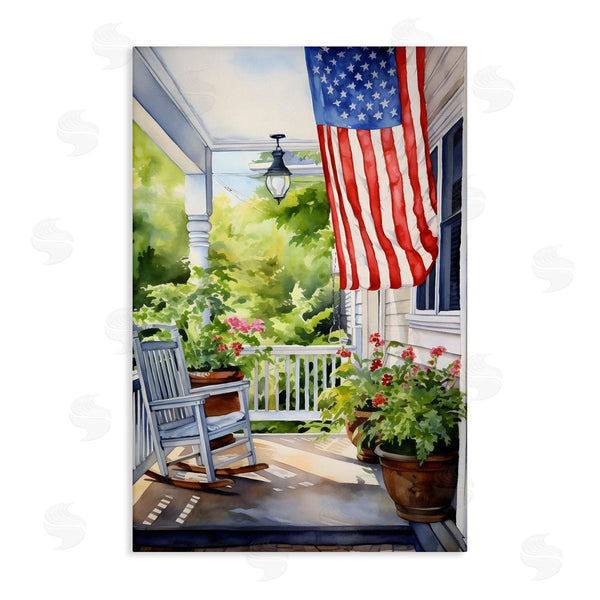 stupell industries Petal Prints Design | Patriotic Summer Porch