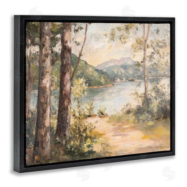 Stupell Industries Petal Prints Design | Peaceful Lakeside Landscape