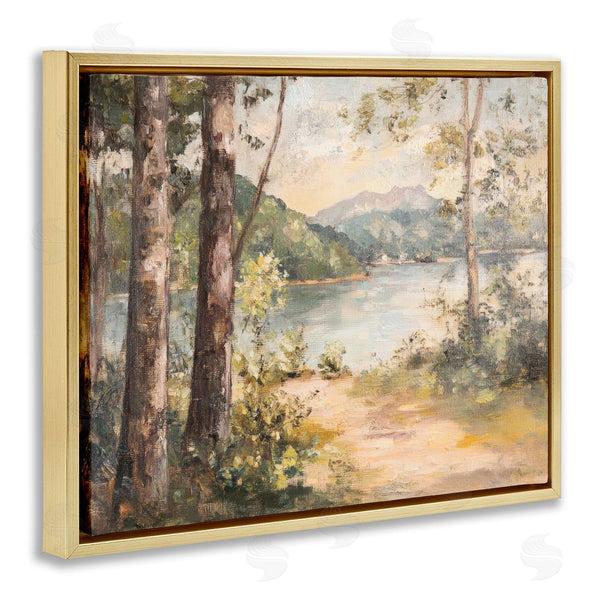 Stupell Industries Petal Prints Design | Peaceful Lakeside Landscape