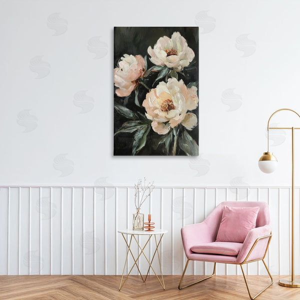 Stupell Industries Petal Prints Design | Peach Roses Floral Painting Wall Art