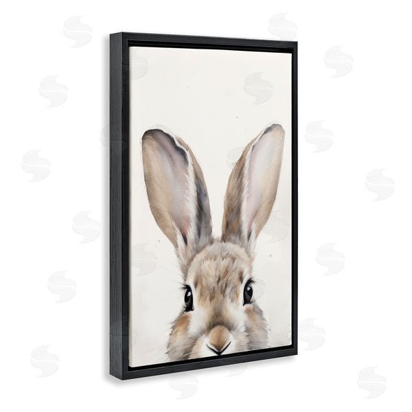 Stupell Industries Petal Prints Design | Peeking Rabbit Eyes
