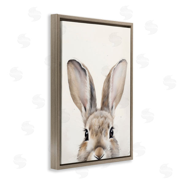 Stupell Industries Petal Prints Design | Peeking Rabbit Eyes