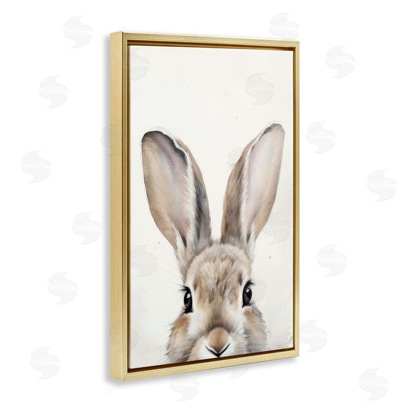Stupell Industries Petal Prints Design | Peeking Rabbit Eyes