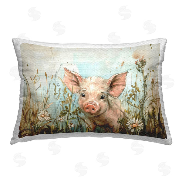Stupell Industries Petal Prints Design | Piglet Among Flowers
