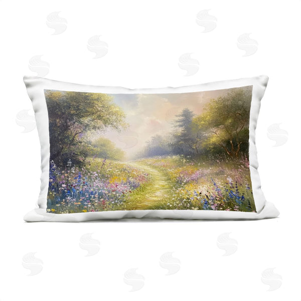 Stupell Industries Petal Prints Design | Pink & Blue Flower Daydream Printed Throw Pillow