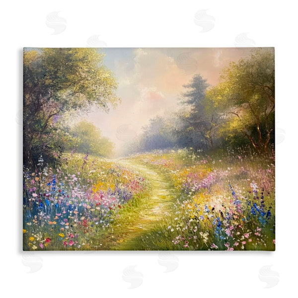 stupell industries Petal Prints Design | Pink & Blue Flower Daydream