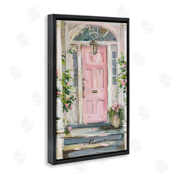 Stupell Industries Petal Prints Design | Pink Door Welcome Wall Art