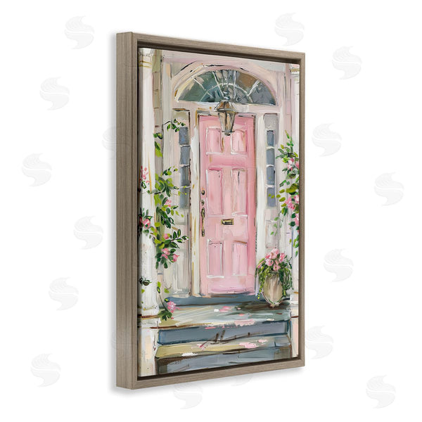 Stupell Industries Petal Prints Design | Pink Door Welcome Wall Art