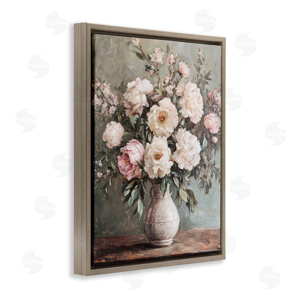 Stupell Industries Petal Prints Design | Pink Peonies Ornate Vase