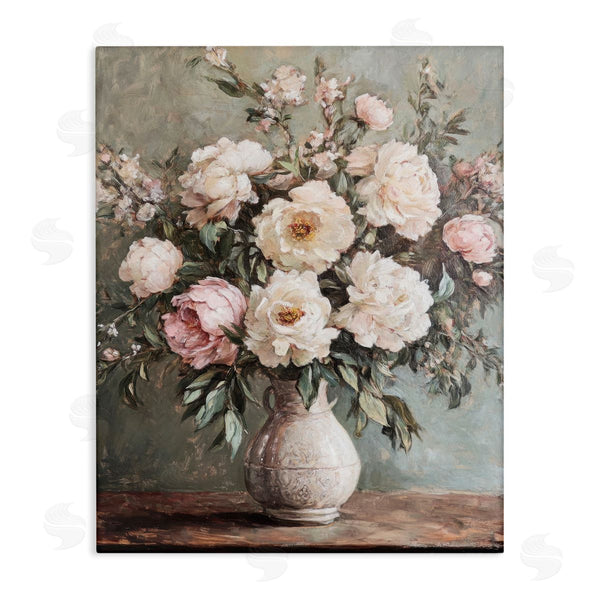 stupell industries Petal Prints Design | Pink Peonies Ornate Vase