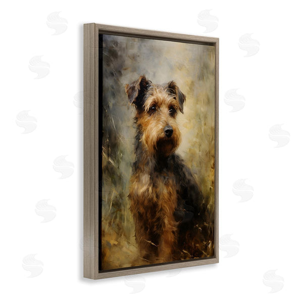 Stupell Industries Petal Prints Design | Poised Terrier Dog