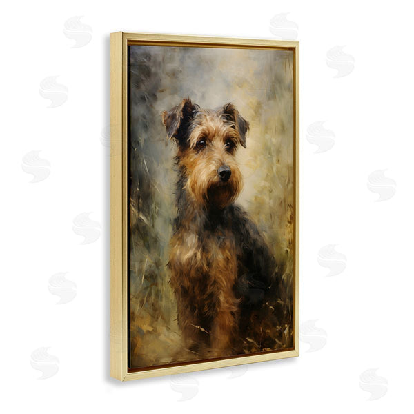 Stupell Industries Petal Prints Design | Poised Terrier Dog
