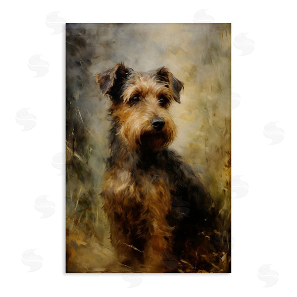 stupell industries Petal Prints Design | Poised Terrier Dog