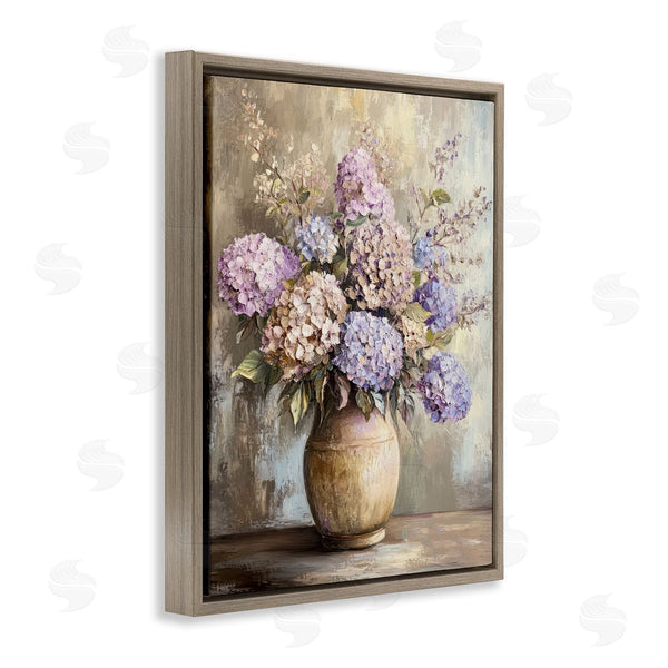 Stupell Industries Petal Prints Design | Purple Hydrangea Pottery