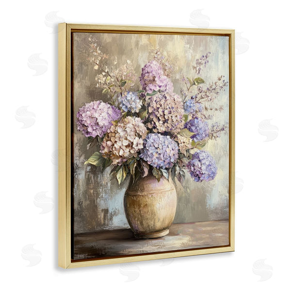 Stupell Industries Petal Prints Design | Purple Hydrangea Pottery