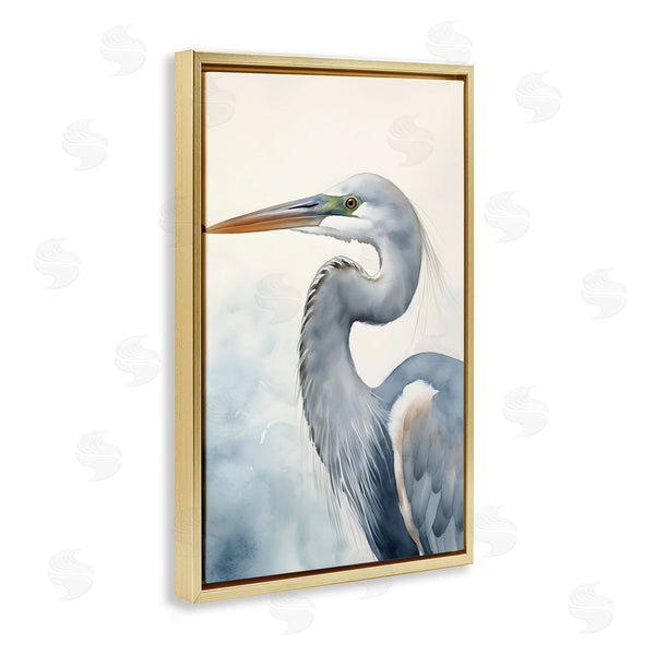 Stupell Industries Petal Prints Design | Quiet Heron Looking Left