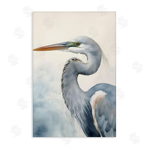 stupell industries Petal Prints Design | Quiet Heron Looking Left