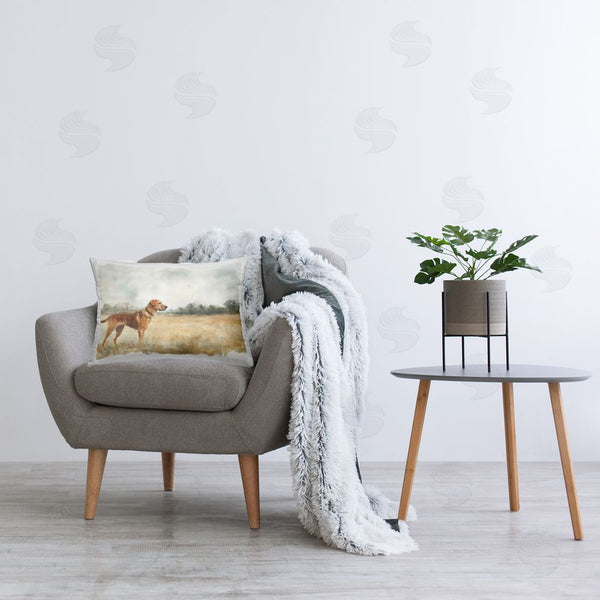 Stupell Industries Petal Prints Design | Retriever Dog In Open Field Printed Throw Pillow