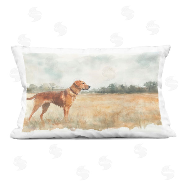 stupell industries Petal Prints Design | Retriever Dog in Open Field Printed Throw Pillow