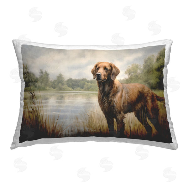stupell industries Petal Prints Design | Retriever Dog & Pond