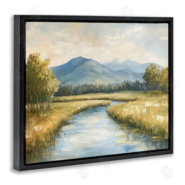 Stupell Industries Petal Prints Design | River Bend With Tall Grass