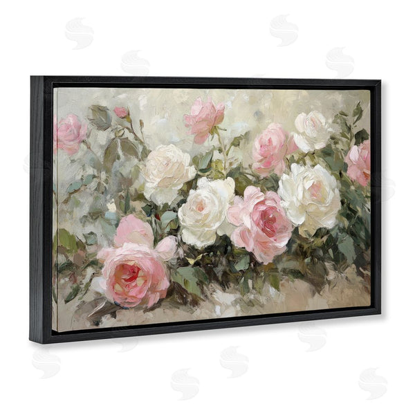 Stupell Industries Petal Prints Design | Rose Bouquets Pink And White Wall Art