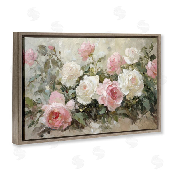 Stupell Industries Petal Prints Design | Rose Bouquets Pink And White Wall Art
