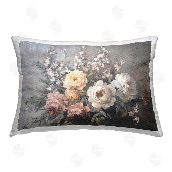 Stupell Industries Petal Prints Design | Roses & Peonies On Gray
