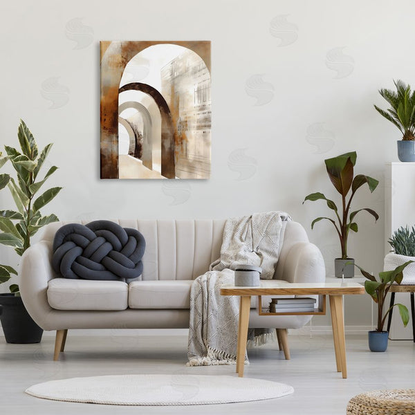 Stupell Industries Petal Prints Design | Rustic Arch Architecture Wall Art