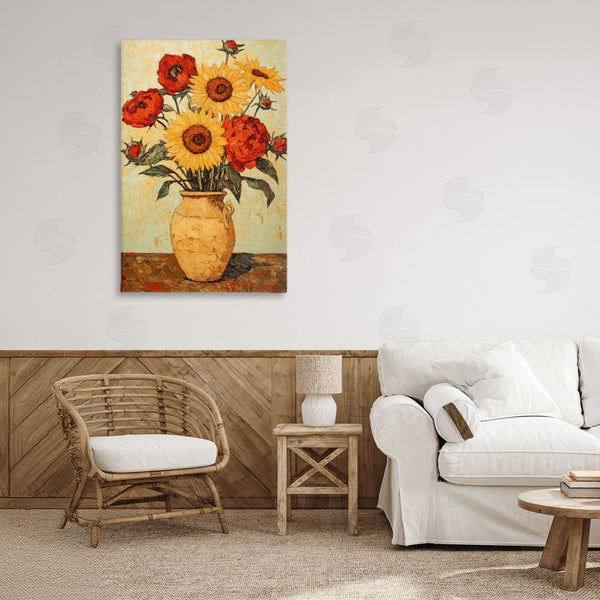 Stupell Industries Petal Prints Design | Rustic Flower Display Wall Art