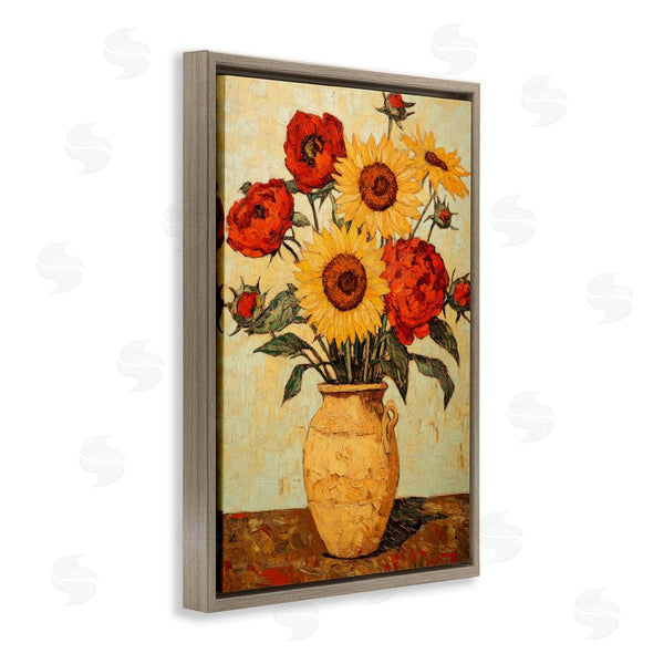Stupell Industries Petal Prints Design | Rustic Flower Display Wall Art