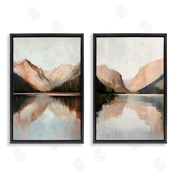 Stupell Industries Petal Prints Design | Rustic Mountain Reflection And Lakes Wall Art