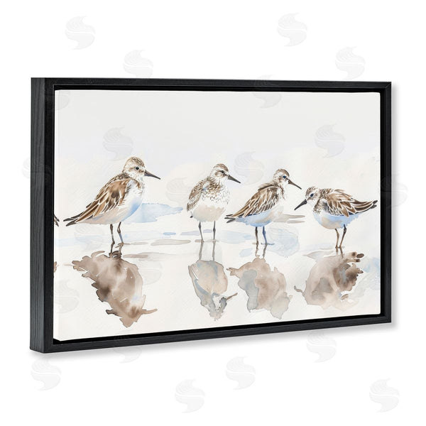 Stupell Industries Petal Prints Design | Sandpipers Shore Reflection
